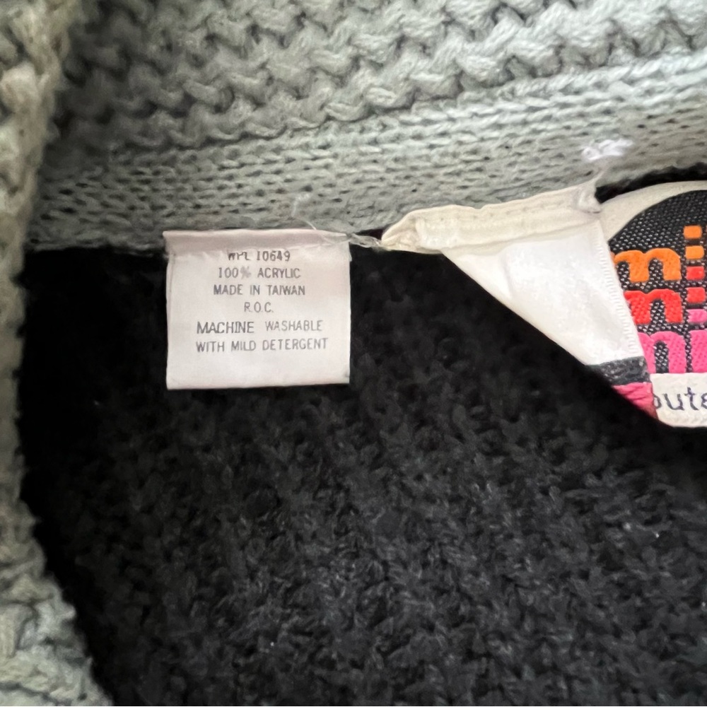 Miller Outerwear Vintage Rare 1970s Cardigan Sweater Grandpa Dad Vibes Gray Sz L - Picture 9 of 11